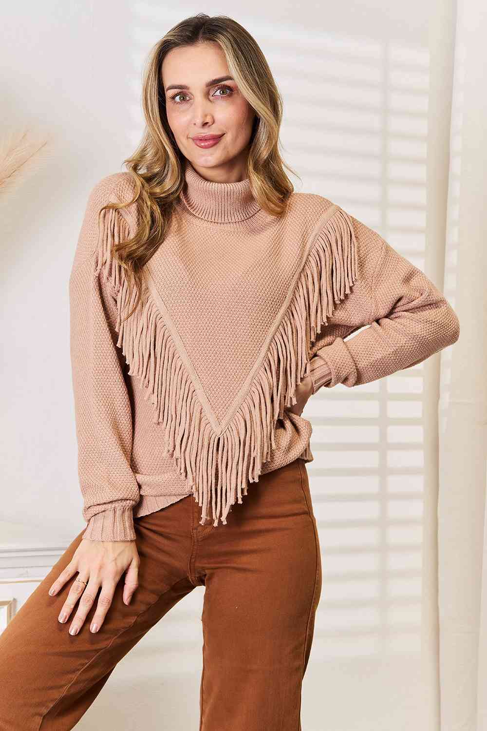 Fringe deals turtleneck sweater