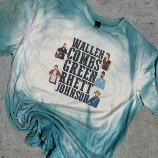 COUNTRY MUSIC ARTIST BLEACHED SHIRT