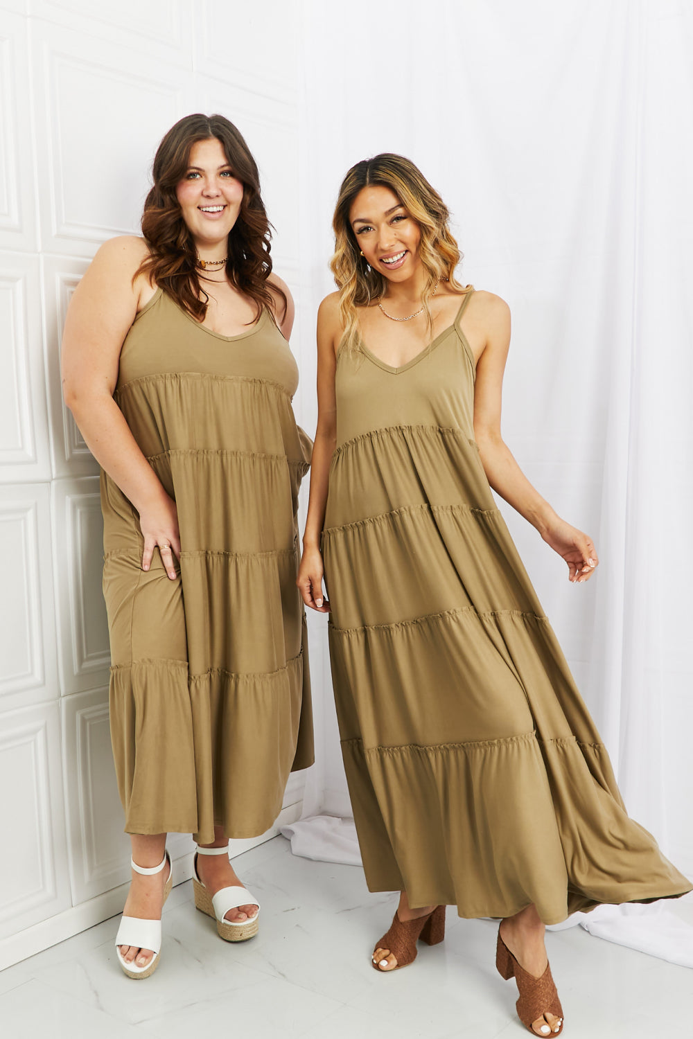 Empire Waist Tiered Gown